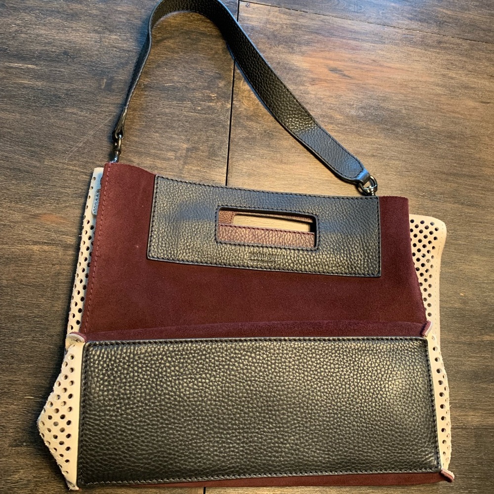 Pedro Garcia suede tri color tote bag.